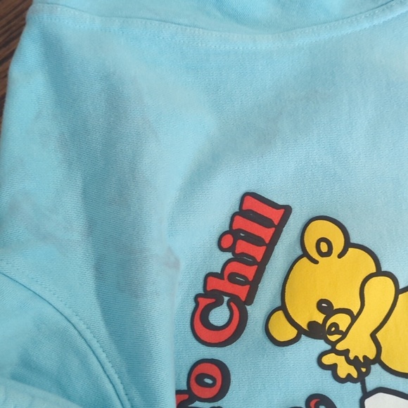 Cody KO Gradient Hoodie We Prefer To Chill Teddy Bear Graphic Whimsical Sz L - Picture 4 of 10